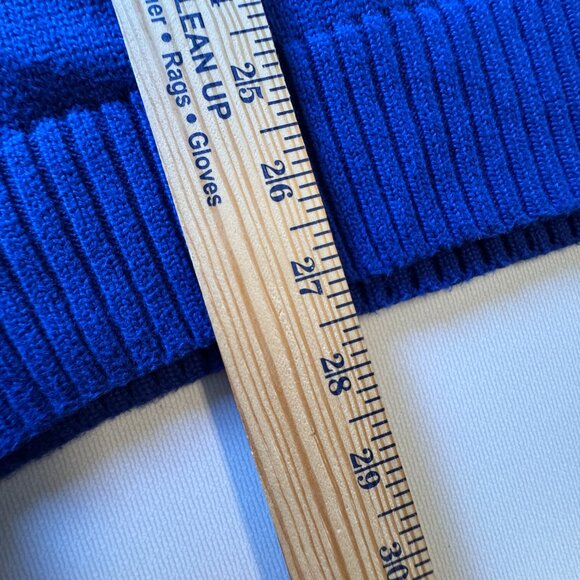 Polo Ralph Lauren 1/4 Zip Knit Sweater Mens Large Blue Mock Neck Preppy 90s Y2K - Picture 8 of 9